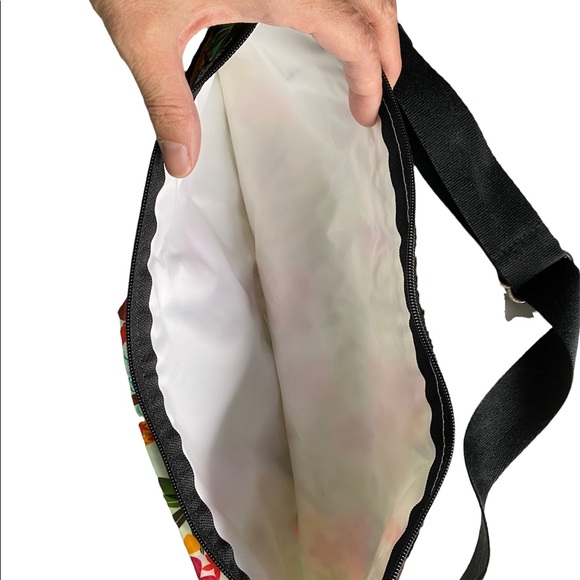 Vintage LeSportSac Double Zip Fanny Pack Belt Bag Waist Pack Hawaii Hula RARE - Picture 5 of 5